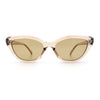 Womens Retro Classic Minimal Mod Thick Plastic Cat Eye Sunglasses