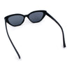 Womens Retro Classic Minimal Mod Thick Plastic Cat Eye Sunglasses
