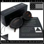 Womens Minimal Retro Mod Oval Thick Plastic Sunglasses