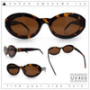 Womens Minimal Retro Mod Oval Thick Plastic Sunglasses