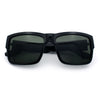 Mens Rectangle 90s Thick Horn Rim Skater Sport Plastic Sunglasses