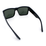 Mens Rectangle 90s Thick Horn Rim Skater Sport Plastic Sunglasses