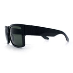 Mens Rectangle 90s Thick Horn Rim Skater Sport Plastic Sunglasses
