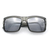Mens Rectangle 90s Thick Horn Rim Skater Sport Plastic Sunglasses