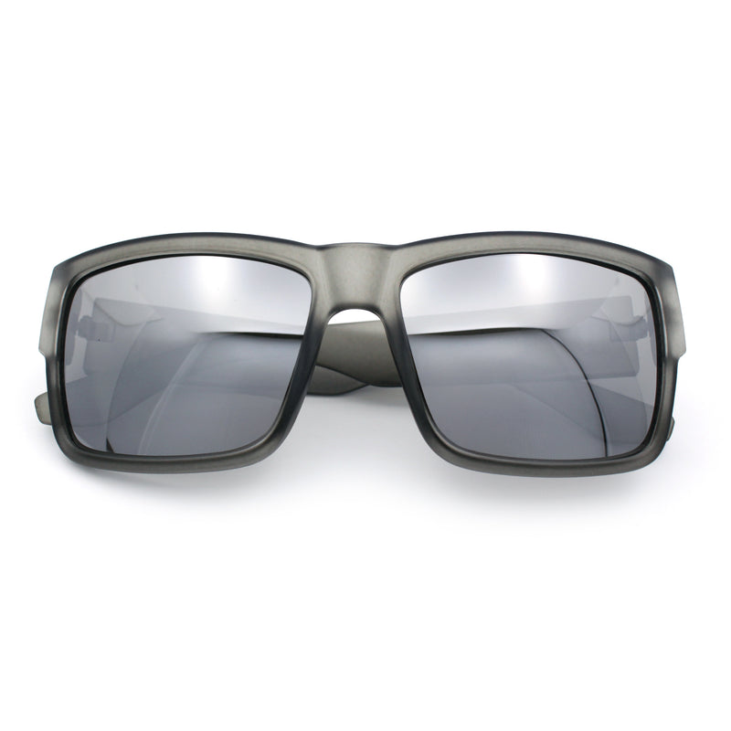 Mens Rectangle 90s Thick Horn Rim Skater Sport Plastic Sunglasses