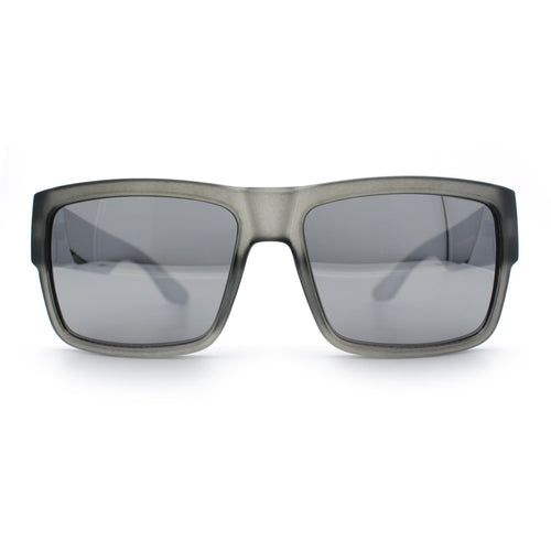 Mens Rectangle 90s Thick Horn Rim Skater Sport Plastic Sunglasses