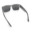 Mens Rectangle 90s Thick Horn Rim Skater Sport Plastic Sunglasses