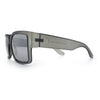 Mens Rectangle 90s Thick Horn Rim Skater Sport Plastic Sunglasses