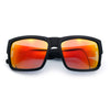 Mens Rectangle 90s Thick Horn Rim Skater Sport Plastic Sunglasses