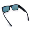 Mens Rectangle 90s Thick Horn Rim Skater Sport Plastic Sunglasses