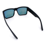 Mens Rectangle 90s Thick Horn Rim Skater Sport Plastic Sunglasses