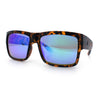 Mens Rectangle 90s Thick Horn Rim Skater Sport Plastic Sunglasses
