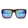 Mens Rectangle 90s Thick Horn Rim Skater Sport Plastic Sunglasses