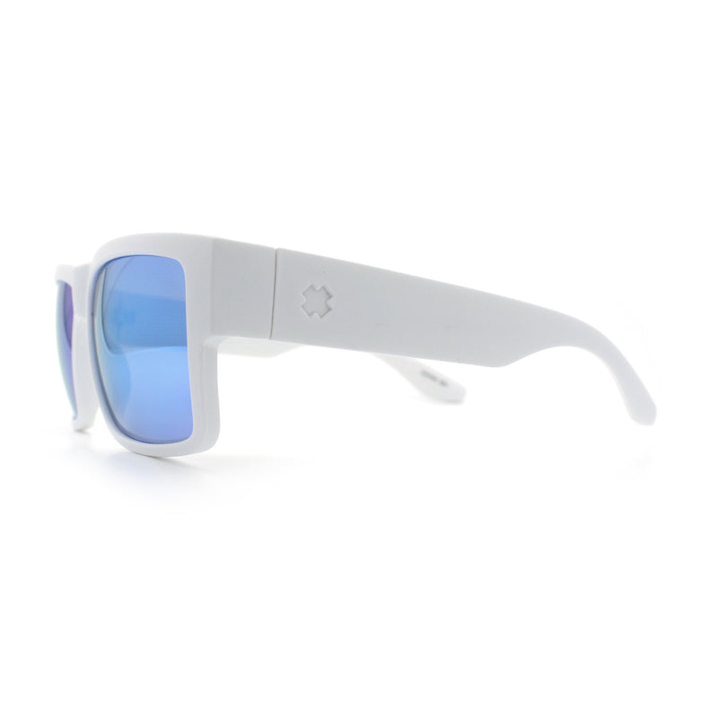 Mens Rectangle 90s Thick Horn Rim Skater Sport Plastic Sunglasses