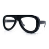 Retro Hipster Thick Plastic Racer Clear Lens Fashion Eyeglasses