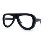 Retro Hipster Thick Plastic Racer Clear Lens Fashion Eyeglasses