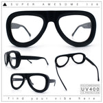 Retro Hipster Thick Plastic Racer Clear Lens Fashion Eyeglasses