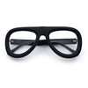 Retro Hipster Thick Plastic Racer Clear Lens Fashion Eyeglasses