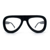 Retro Hipster Thick Plastic Racer Clear Lens Fashion Eyeglasses