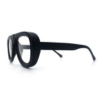 Retro Hipster Thick Plastic Racer Clear Lens Fashion Eyeglasses
