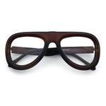 Retro Hipster Thick Plastic Racer Clear Lens Fashion Eyeglasses