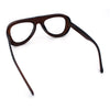 Retro Hipster Thick Plastic Racer Clear Lens Fashion Eyeglasses