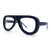 Retro Hipster Thick Plastic Racer Clear Lens Fashion Eyeglasses