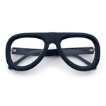 Retro Hipster Thick Plastic Racer Clear Lens Fashion Eyeglasses