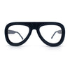 Retro Hipster Thick Plastic Racer Clear Lens Fashion Eyeglasses