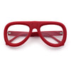 Retro Hipster Thick Plastic Racer Clear Lens Fashion Eyeglasses
