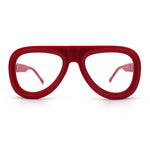 Retro Hipster Thick Plastic Racer Clear Lens Fashion Eyeglasses