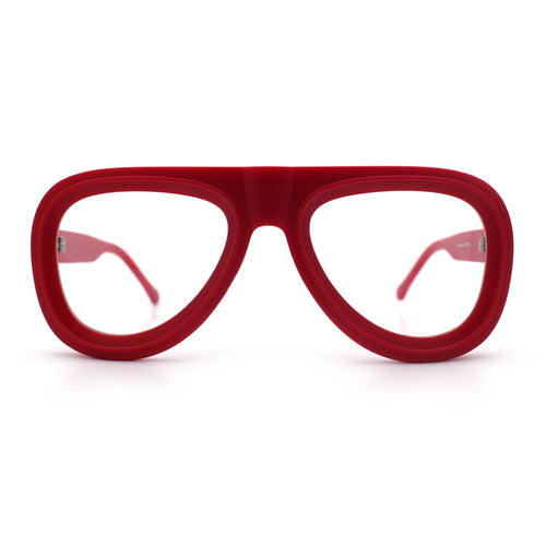 Retro Hipster Thick Plastic Racer Clear Lens Fashion Eyeglasses