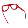 Retro Hipster Thick Plastic Racer Clear Lens Fashion Eyeglasses