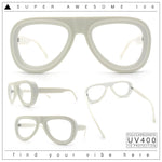 Retro Hipster Thick Plastic Racer Clear Lens Fashion Eyeglasses