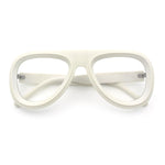 Retro Hipster Thick Plastic Racer Clear Lens Fashion Eyeglasses