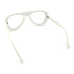 Retro Hipster Thick Plastic Racer Clear Lens Fashion Eyeglasses