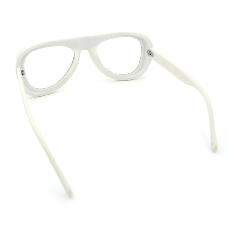 Retro Hipster Thick Plastic Racer Clear Lens Fashion Eyeglasses