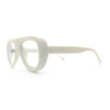 Retro Hipster Thick Plastic Racer Clear Lens Fashion Eyeglasses
