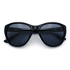 Polarized Classic Oversized Cat Eye Minimal Diva Retro Fashion Sunglasses