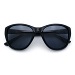 Polarized Classic Oversized Cat Eye Minimal Diva Retro Fashion Sunglasses