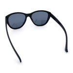 Polarized Classic Oversized Cat Eye Minimal Diva Retro Fashion Sunglasses