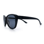 Polarized Classic Oversized Cat Eye Minimal Diva Retro Fashion Sunglasses