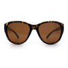 Polarized Classic Oversized Cat Eye Minimal Diva Retro Fashion Sunglasses