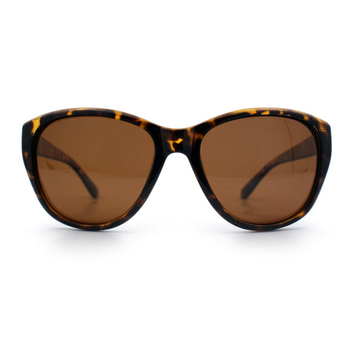 Polarized Classic Oversized Cat Eye Minimal Diva Retro Fashion Sunglasses