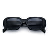 Womens Mod Rectangle Geo Bevel Cut Plastic Fashion Sunglasses