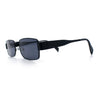 Mens Classy Narrow Rectangle Metal Rim Hustler Fashion Sunglasses
