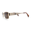 Mens Classy Narrow Rectangle Metal Rim Hustler Fashion Sunglasses