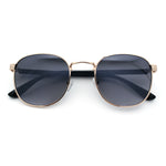 Classic Round Windsor Dandy Metal Rim Fashion Sunglasses