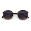 Classic Round Windsor Dandy Metal Rim Fashion Sunglasses
