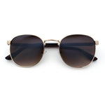 Classic Round Windsor Dandy Metal Rim Fashion Sunglasses